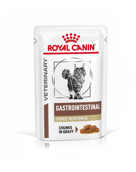ROYAL CANIN Gastrointestinal Fibre Response 12x85 g karma w sosie dla kotów cierpiących na zakłaczenia i zaparcia