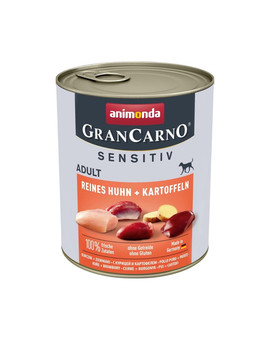 Grancarno Sensitive kurczak z ziemniakami 800 g