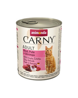 Carny Adult wołowina indyk i krewetki 800 g