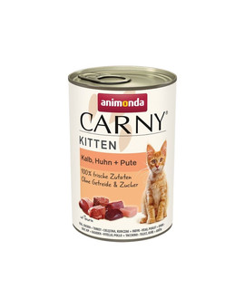 Carny Kitten Veal&Chicken&Turkey 400 g cielęcina, kurczak i indyk dla kociąt