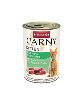 Carny Kitten Beef&Chicken&Rabbit 400 g wołowina, kurczak i królik dla kociąt