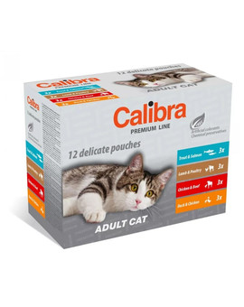Cat Premium Line Adult Multipack 12x100 g saszetki dla kotów