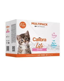 Cat Life Pouch Kitten Multipack in gravy 12x85 g saszetki w sosie dla kociąt