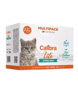 Cat Life Pouches Sterilised Multipack in gravy 12x85 g saszetki w sosie dla sterylizowanych kotów