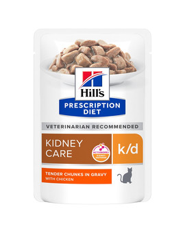 Prescription Diet Feline k/d Kidney Care z kurczakiem 12x85 g w saszetkach