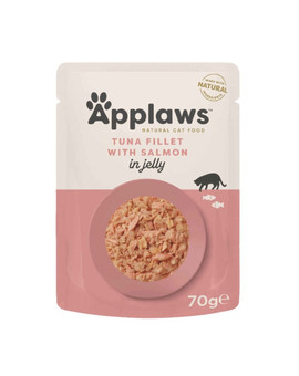 APPLAWS Cat Adult Pouch Tuna Fillet with Salmon in Jelly filet z tuńczyka z łososiem w galaretce 70 g