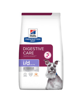 Prescription Diet Canine i/d Low Fat Digestive Care Chicken 4 kg dla psów z wrażliwym układem pokarmowym