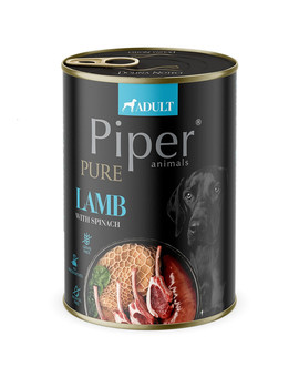 Pure jagnięcina ze szpinakiem 400g mokra karma dla psów