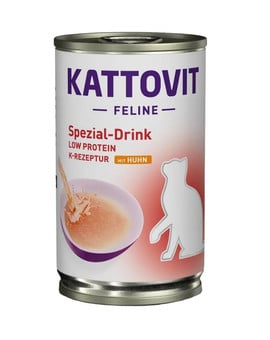 KATTOVIT Cat Diet Drinks Niere-Renal Low Protein kurczak 135 ml