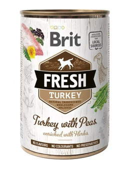 FRESH turkey & peas 400g indyk z groszkiem dla psów