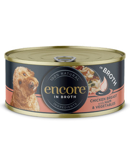 Dog pierś z kurczaka z szynką i warzywami w bulionie dla psa 12x156g