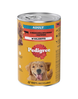 PEDIGREE Adult puszka 1200g mokra karma pełnoporcjowa dla dorosłych psów z wołowiną w galaretce