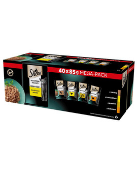 Delicacy Drobiowe Smaki saszetki 40x85 g mokra karma pełnoporcjowa dla dorosłych kotów w galaretce kawałki z kaczką, kurczakiem, drobiem i indykiem