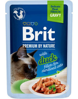 Premium By Nature Fillets in Gravy for Sterilized cats z kaczką 24x85g