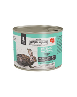 Monobiałkowa Królik mokra karma dla kociąt 200 g