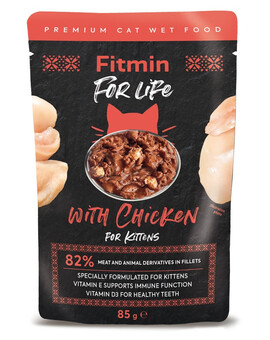 Cat For Life pouch kitten chicken 85 g