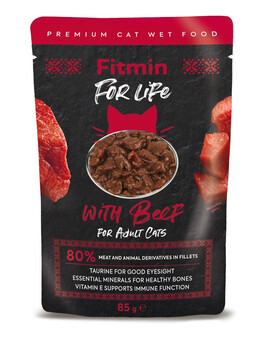 For Life For Adult Cats Beef 85g