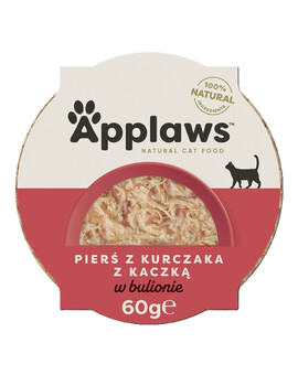 Miseczka dla kota kurczak z kaczką 60 g