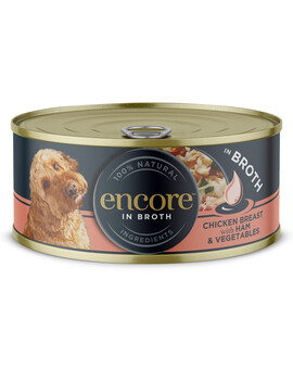 Dog Chicken Breast with Ham and Vegetables in Broth kurczak z szynką i warzywami w bulionie 156 g