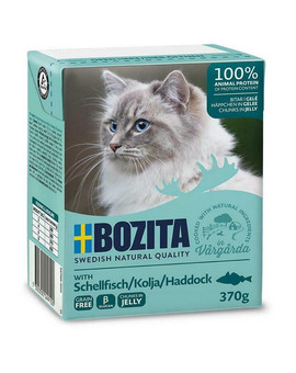 Kawałeczki mięsa w galaretce z dorszem 370 g