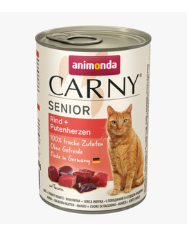 Carny Senior Wołowina i Serca Indycze 400 g