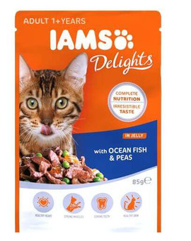 Cat Adult All Breeds Ocean Fish & Green Beans In Gravy Pouch 85 g