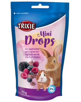 Dropsy dla gryzoni jagodowe-75 g