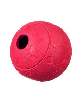 Piłka na przysmaki z labiryntem czerwona M 8 cm