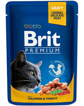 Premium Cat Adult łosoś i pstrąg saszetka 100g