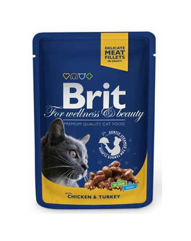 Premium Cat Adult kurczak i indyk saszetka 100g