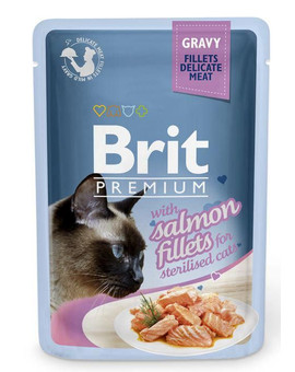 Premium Cat Fillets in Gravy for Sterilised łosoś 85g