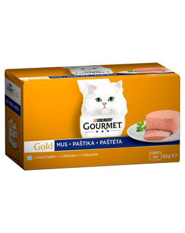 Purina Gourmet Gold mus tuńczyk 4x85 g