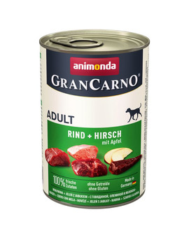 Grancarno wołowina, jeleń i jabłko 400 g