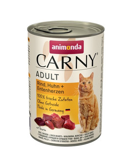 Carny Wołowina, kurczak, kacze serca 400 g