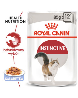 12x85 g Instinctive w galaretce karma mokra w galaretce dla kotów dorosłych, wybrednych