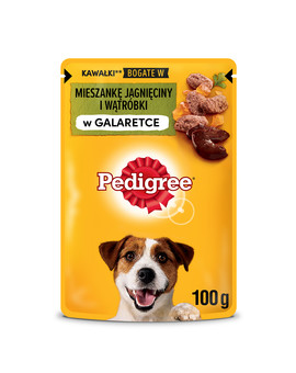 PEDIGREE Adult saszetka 100 g mokra karma dla dorosłych psów w galaretce z jagnięciną i wątróbką