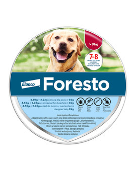 FORESTO Obroża dla psa przeciw kleszczom i pchłom powyżej 8 kg