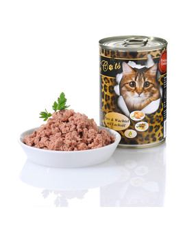 Indyk przepiórka i olej z łososia 400 g