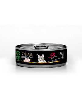 Quail for sterilised cats Przepiórka koty sterylizowane 85 g