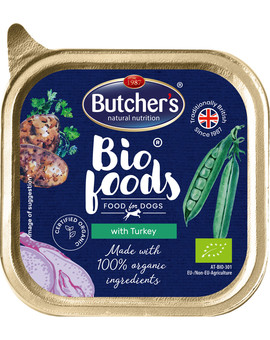 BUTCHER'S BIO foods indyk 150 g pasztet dla psa