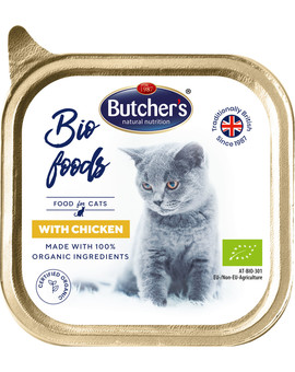 BUTCHER'S BIO foods kurczak 85 g pasztet dla kota