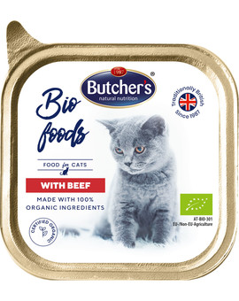 BUTCHER'S BIO foods wołowina 85 g pasztet dla kota