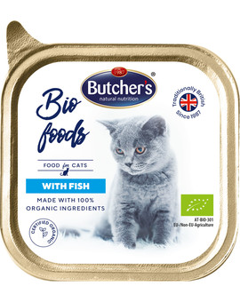 BUTCHER'S BIO foods ryba tacka 85 g pasztet dla kota