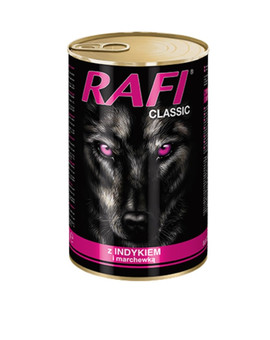 RAFI Classic z Indykiem i Marchewką w Sosie 1240g