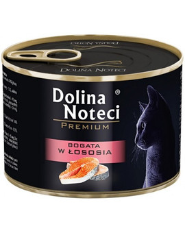 Premium Bogata w łososia dla kotów dorosłych 185 g