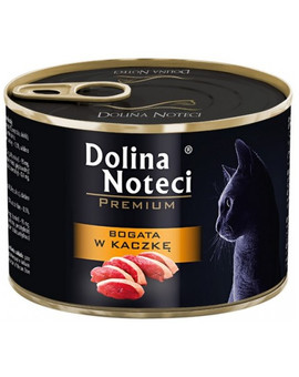 Premium Bogata w kaczkę dla kotów dorosłych 185 g