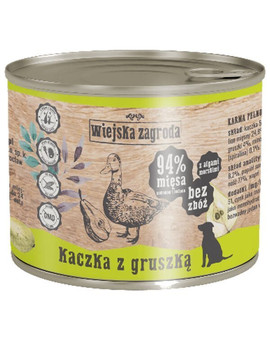 Kaczka z gruszką 200 g bezzbożowa karma dla psa