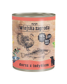 Dorsz z indykiem 800 g bezzbożowa karma dla psa