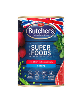 Superfoods Dog Tripe z wołowiną kawałki w galarecie 400 g