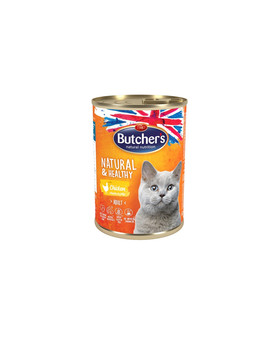 Natural&Healthy Cat z kurczakiem kawałki w galarecie 400 g